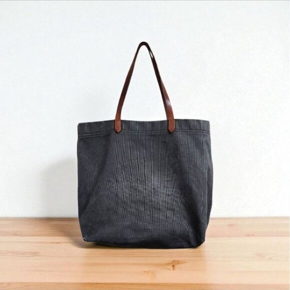 Madewell Gray Tote Bag with Leather Handles - Picture 14 of 14
